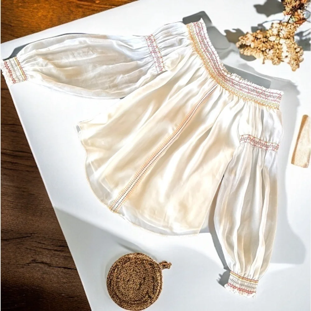 WHITE HOUSE BLACK MARKET‎ OFF SHOULDER BLOUSE